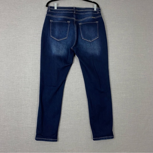 KanCan Distressed Blue Jeans Sz 30 High Rise Ankle LengthCotton Blend - Picture 3 of 11
